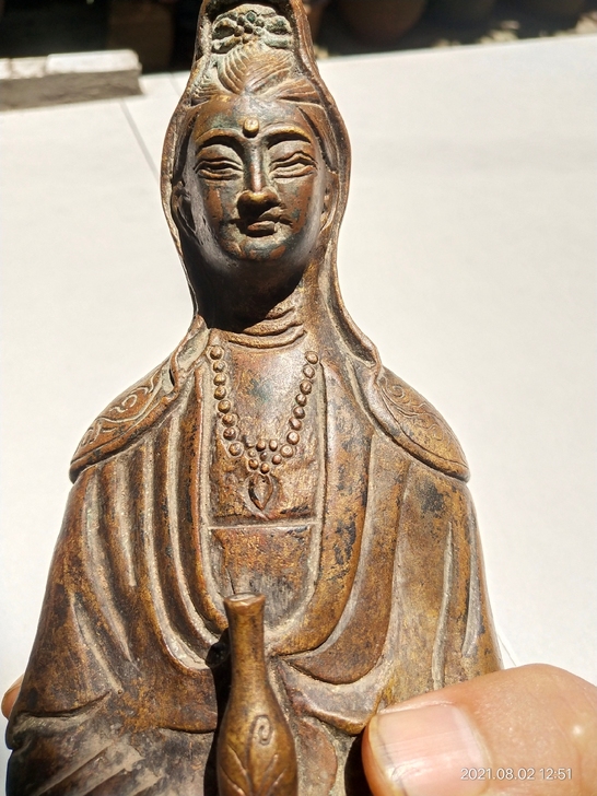 民国铜佛像 民国铜观音 看包浆 看刻功 包...