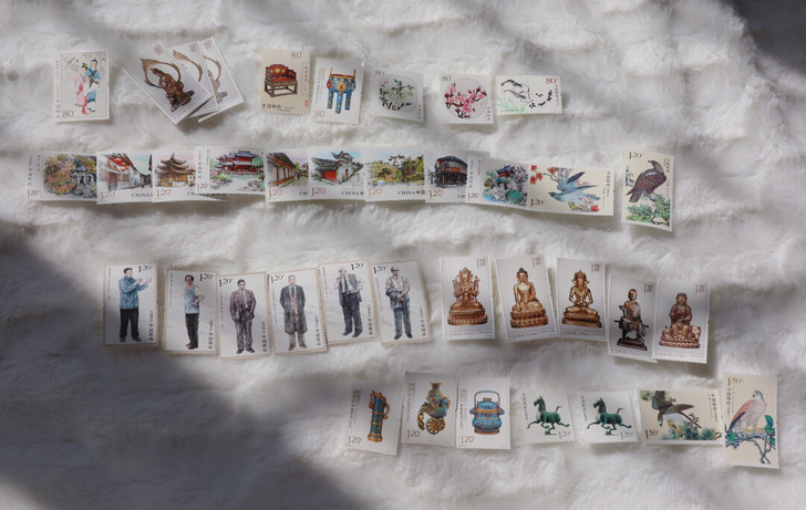 中国邮政邮票套票古典园林建筑人像佛像国家宝...