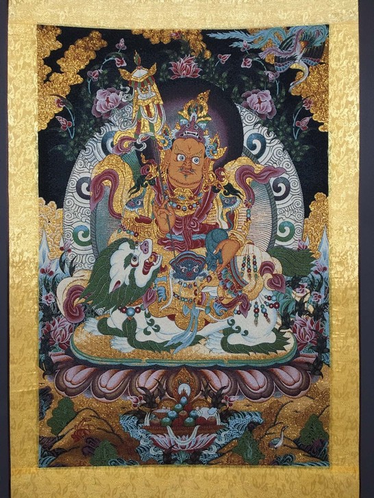 编号:唐卡155。批发中堂唐卡刺绣画 织锦...