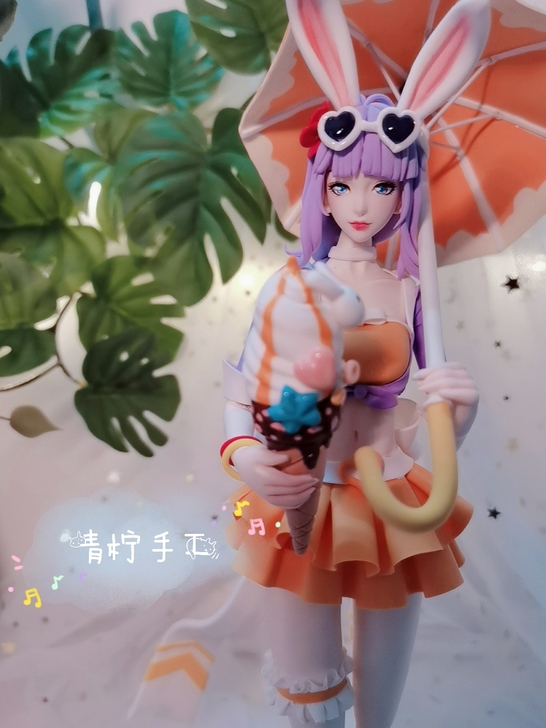 【接定制】王者荣耀公孙离蜜橘之夏正比超轻粘...
