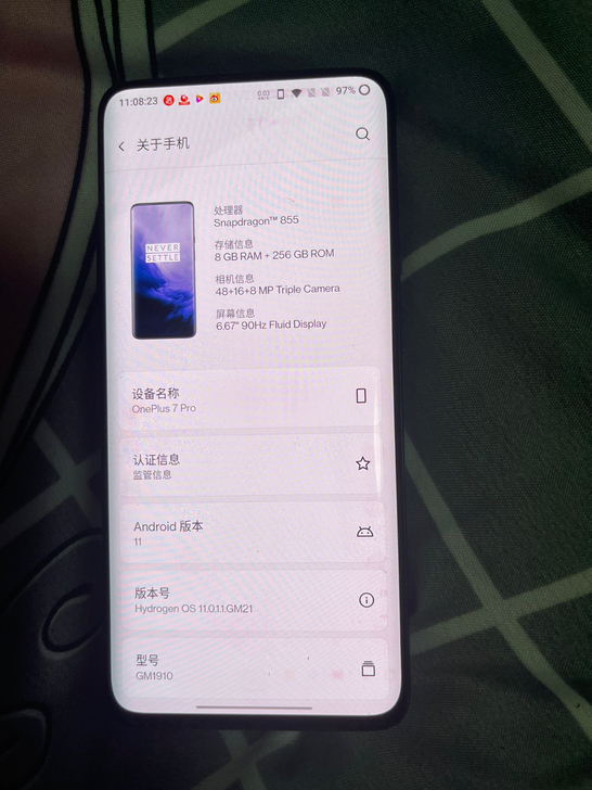 一加七pro。国行8256。手机所以功能正...
