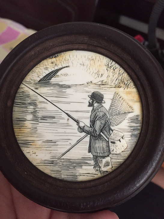 欧洲雕刻画木框，雕刻画，签名在画的左下角。...
