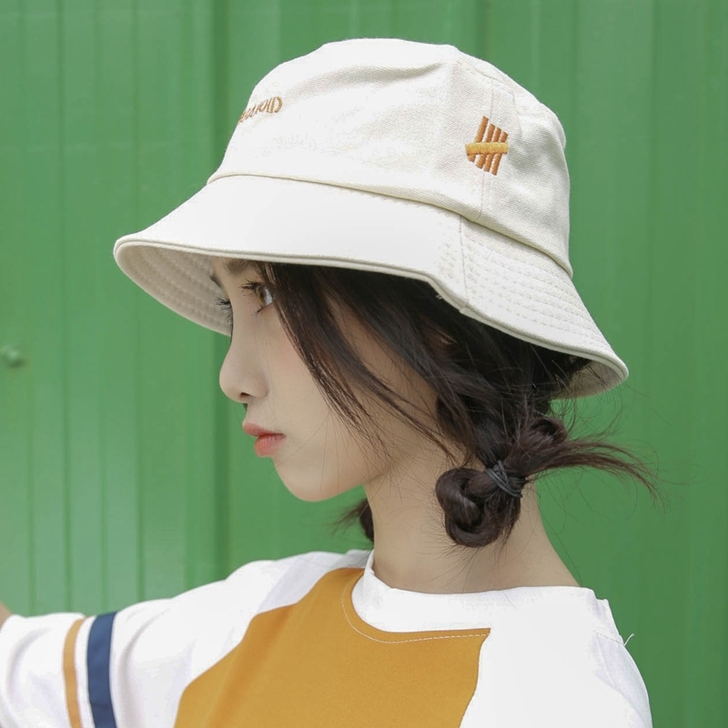 柚子天空 夏季渔夫帽女日系小清新韩版百搭遮...