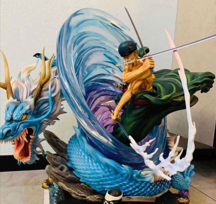 海贼王索隆路飞雷神大公仔手办模型摆件玩具生...