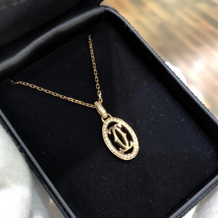 卡地亚：Logo系列！18k黄金钻石！98...