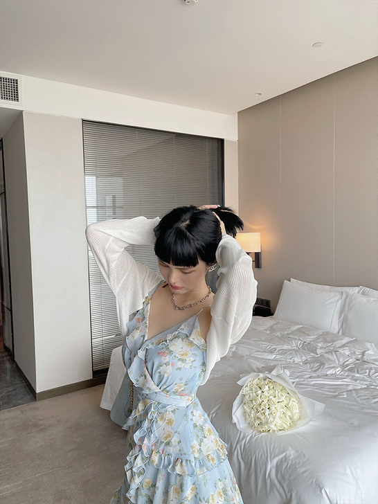 other/其他 蕾丝雪纺衫