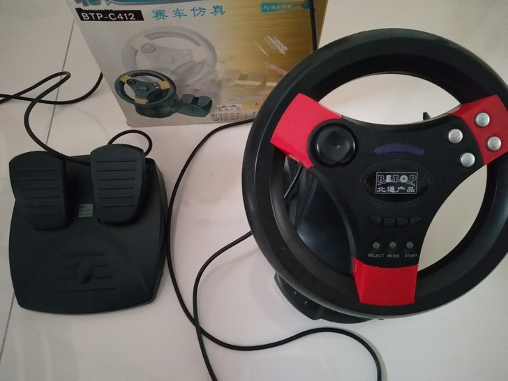 北通 方向盘3，电脑并口安装，玩极品飞车很...