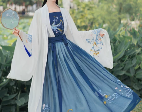 千韵岗【鹊频语】汉服女正品原创中国风日常可...