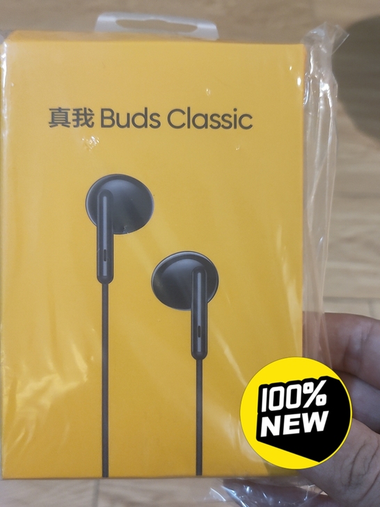 全新realme真我有线耳机(黑色),原装...
