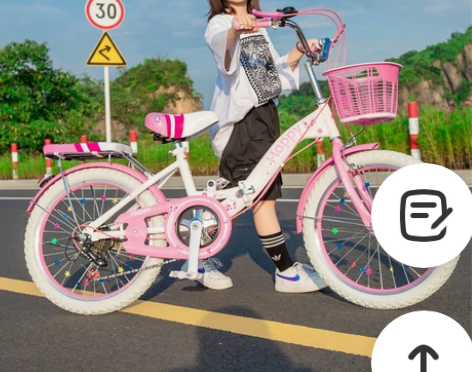 儿童自行车公主款男女孩6-10-12-15...