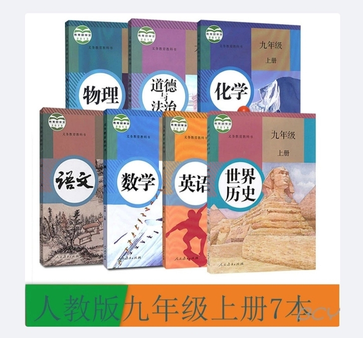 二手九年级上册语文数学英语物理化学政治历史...