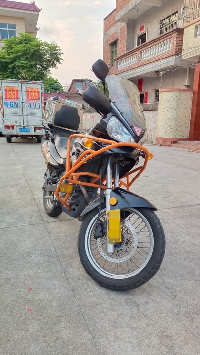 硬派拉力摩托车，欧版嘉陵大公鸡600cc排...