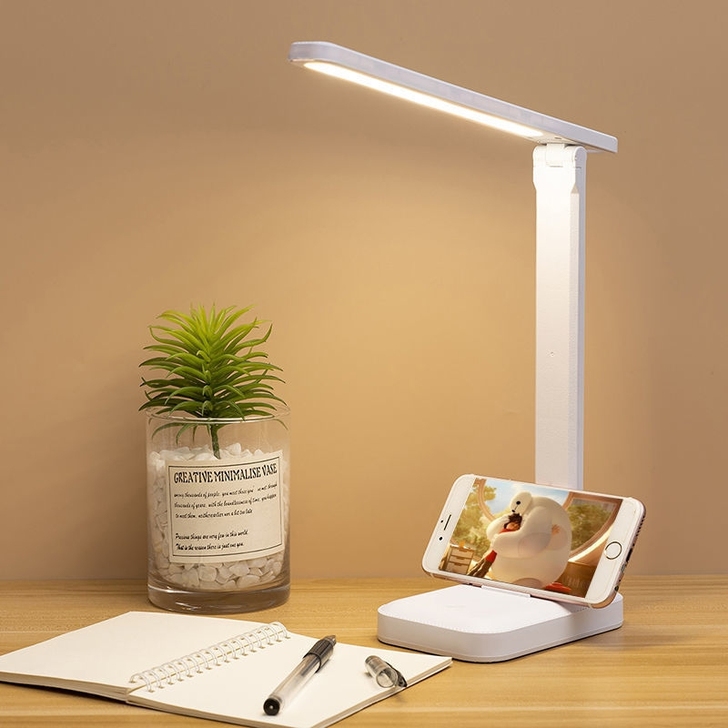 台灯护眼学习灯学生宿舍可充电插电两用折叠式...
