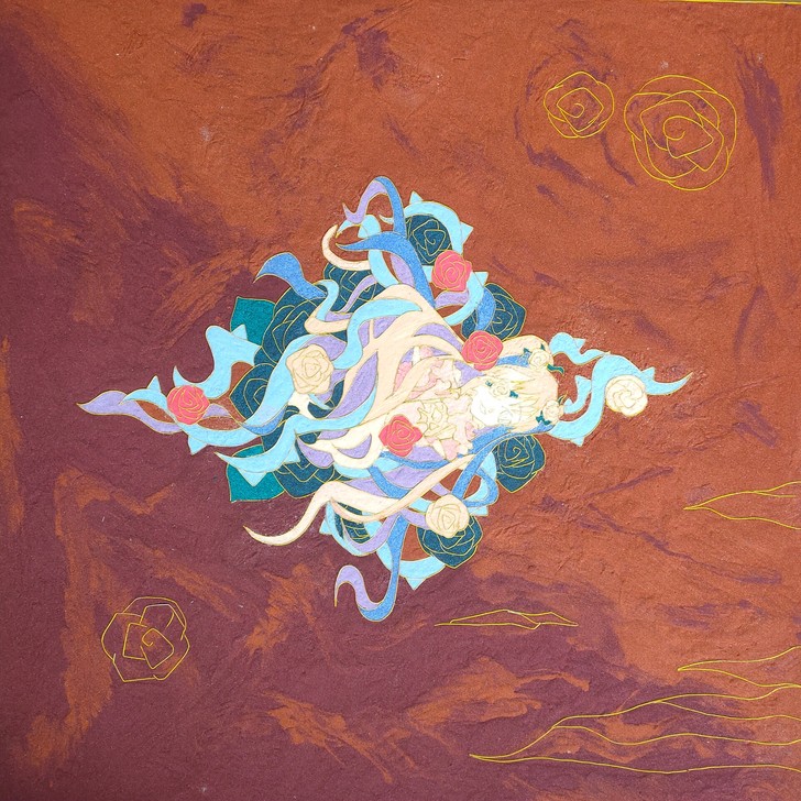 【景泰蓝工艺画掐丝珐琅画金丝彩沙画】