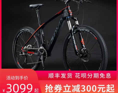 SAVA 山地自行车,碳纤维加大车架,限量...