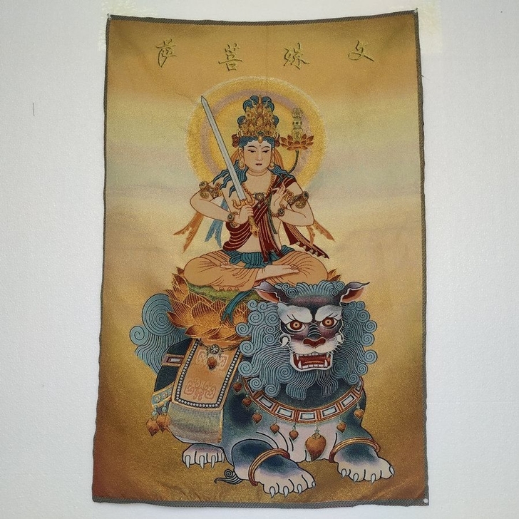 （结缘）唐卡刺绣古玩收藏西藏佛像尼泊尔丝绸...