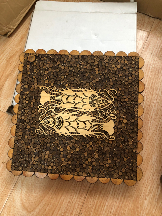 东南亚风格原木木片挂画