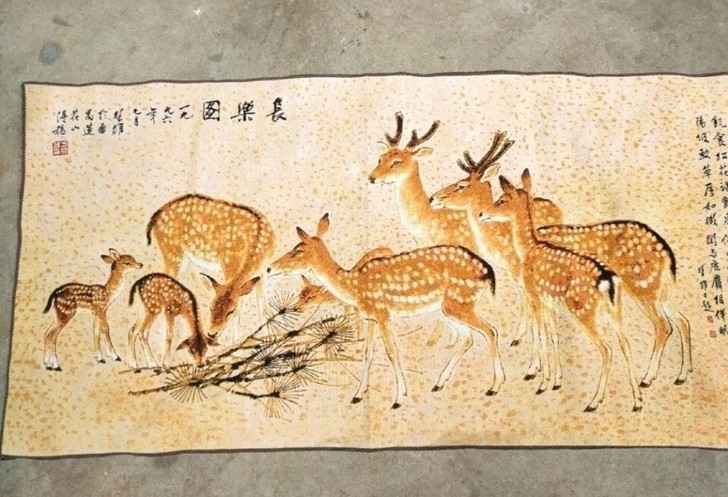 【长乐图】刺绣织锦绣五彩绣布画画心便宜出了...
