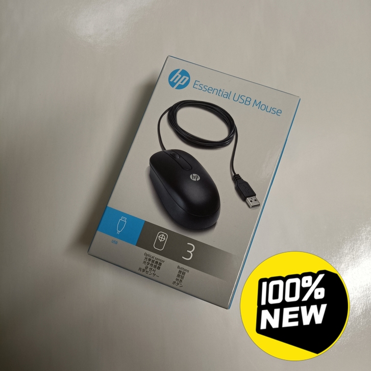 惠普原装正品光电有线鼠标，全新未拆封，电脑...