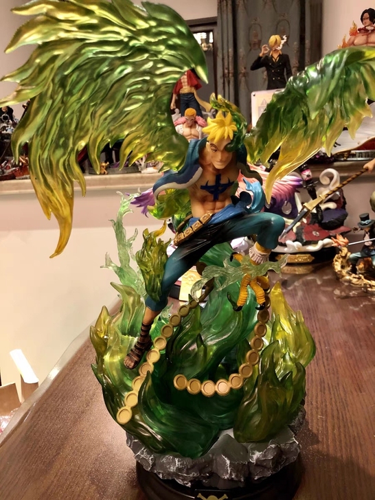 海贼王手办 马尔科不死鸟 兽化雕像摆件模型...