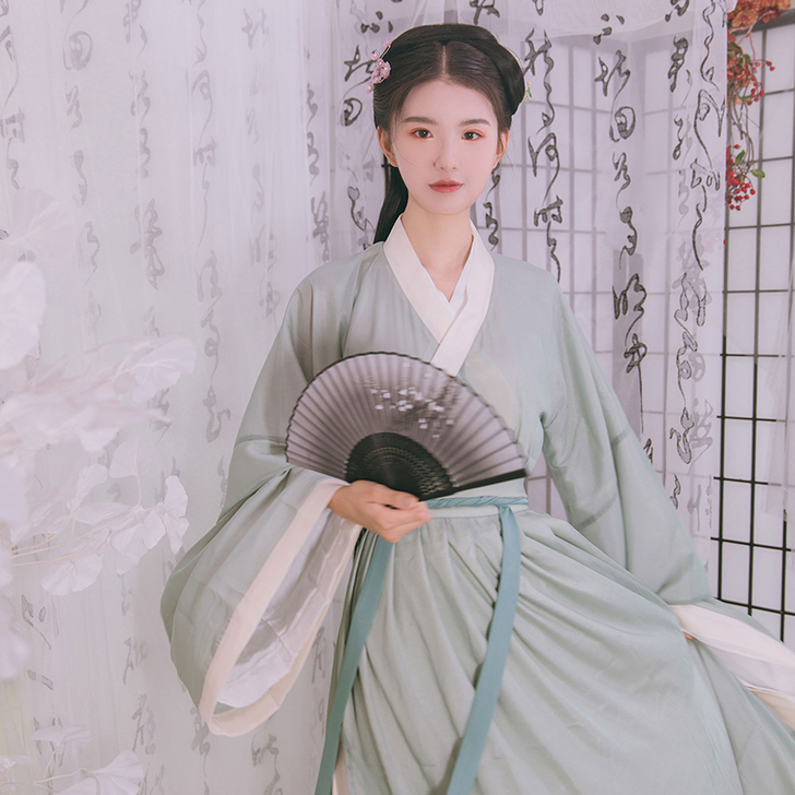 东风序【南风】魏晋风汉服女正品原创白菜交领...