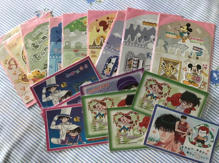 新年贺卡 生日贺卡 迪斯尼 柯南 灌篮高手
