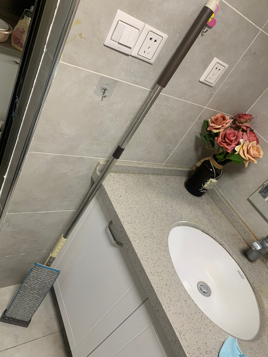 免洗平板拖把，很新，还有一个全新的拖把面，...