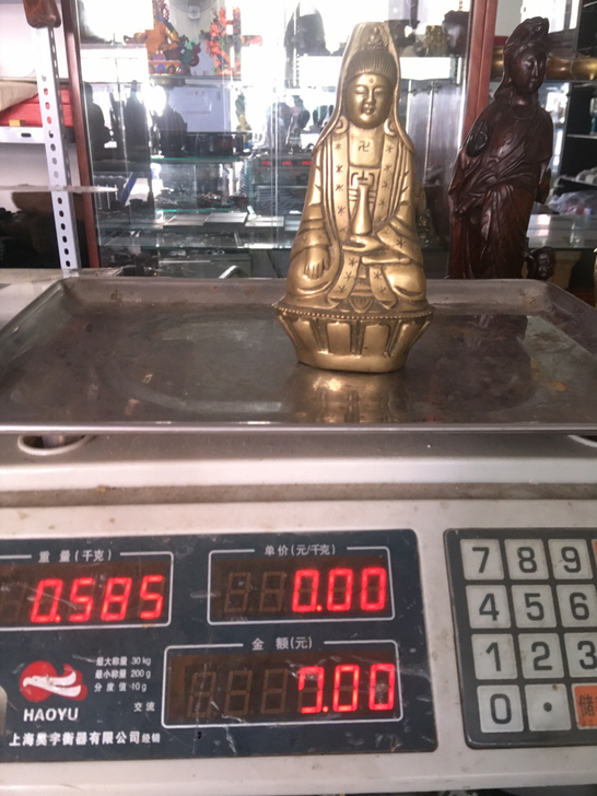 纯铜圣宗铜佛像