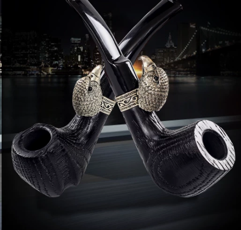 乌克兰橡木化石烟斗 手工烟斗军插款支持热拔...