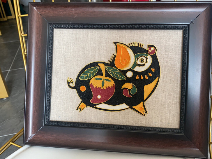 『现货』生肖猪掐丝珐琅纯手工工艺画