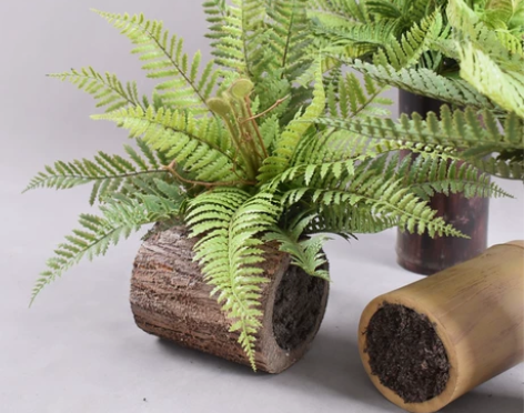 仿真波斯叶手感大蕨叶蕨草蕨类植物造景绿植壁...