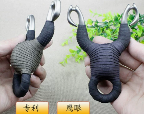 传统鹰眼弹弓冷弯不锈钢反曲圆皮手工钛合金2...
