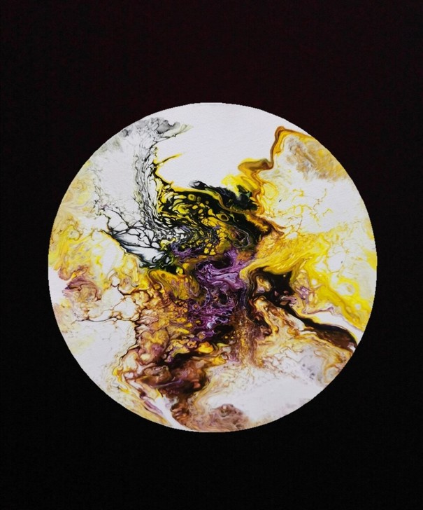 原创流体画  20cm