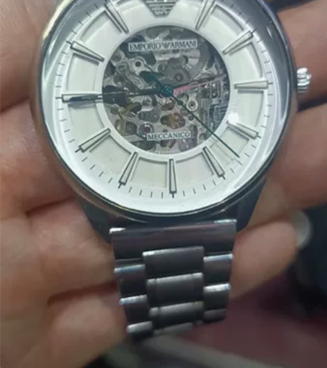 阿玛尼全自动机械表男表，顾客置换下来的，刚...