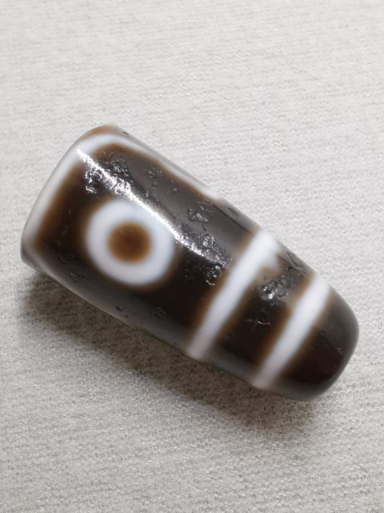 藏传老矿玛瑙天珠断珠(编号441)