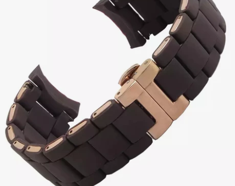 适配阿玛尼表链男女橡胶包钢手表带AR588...