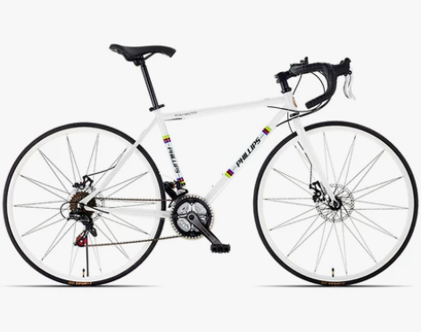 菲利普公路车自行车男式破风弯把变速赛车超轻...
