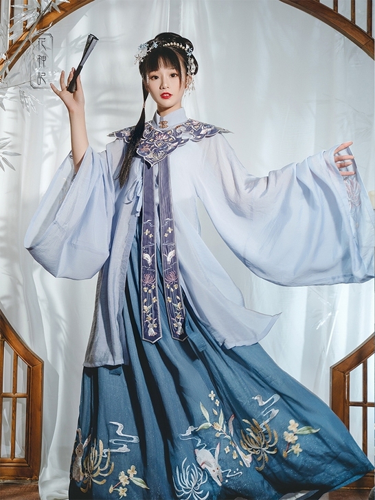 huan花神记广寒宫汉服云肩