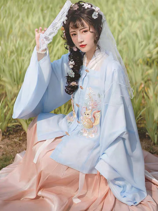 【出】花神记  松shu牡丹方领补服