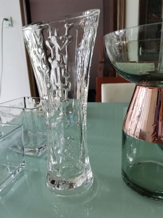 斜口玻璃插花水培花瓶