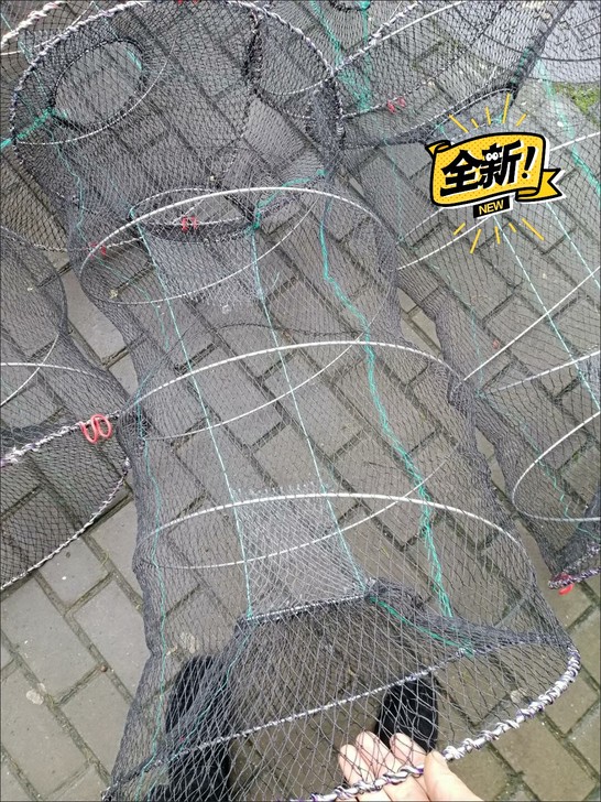 【特价处理】折叠捕鱼花篮竹笼渔网捕鱼乌龟鳖...