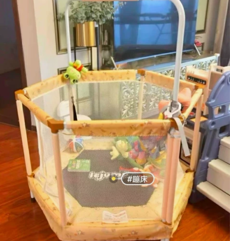 捡漏清仓家用蹦蹦床儿童室内跳跳床家用小型可...