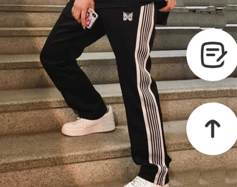 老夫子 needles 蝴蝶 刺绣黑白织带...