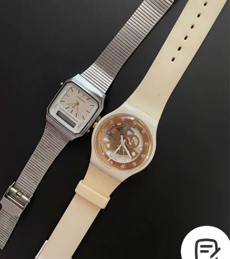 一块citizen西铁城银色复古手表一块 ...