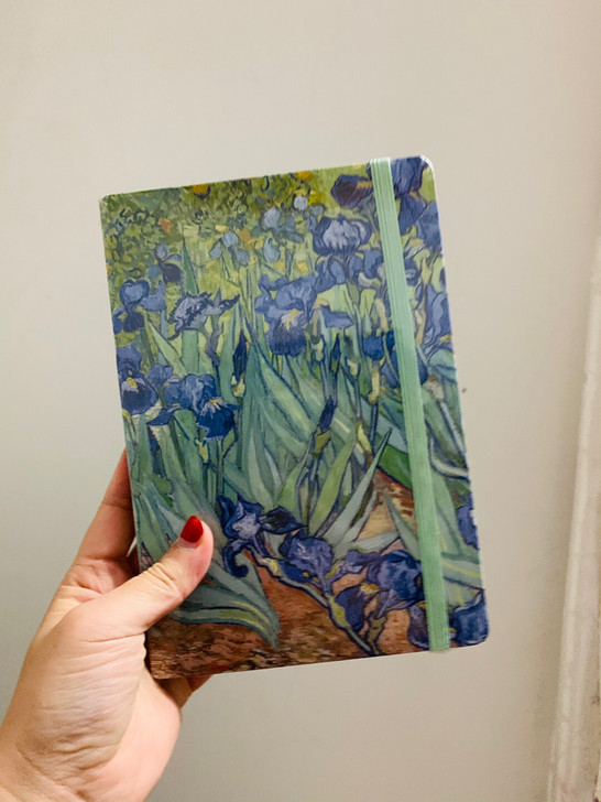 A5梵高油画系列硬面绑带本笔记本记事本