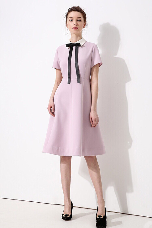 茉莉雅集三醋酸连衣裙，蝴蝶结可拆卸，M码，...