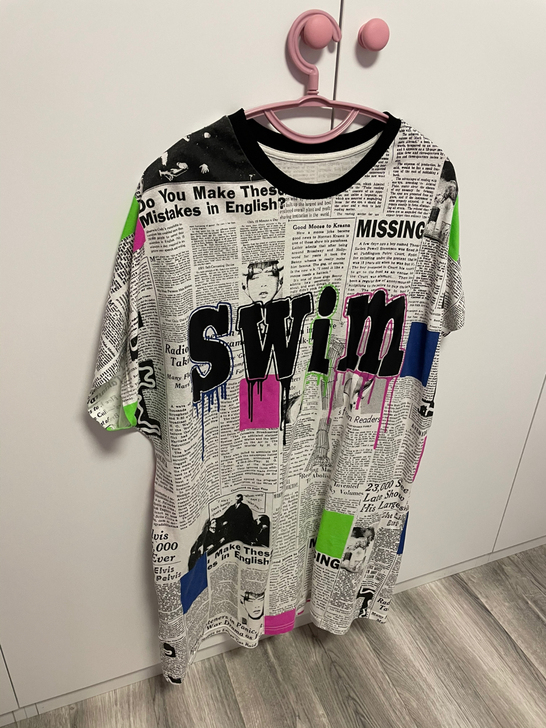 短袖长款T恤~连衣裙