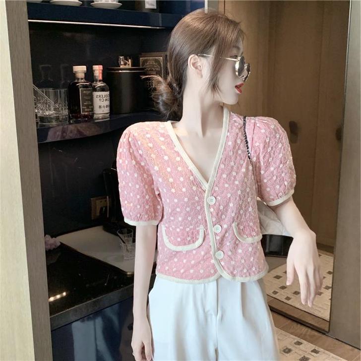 燕蔓风情 蕾丝雪纺衫