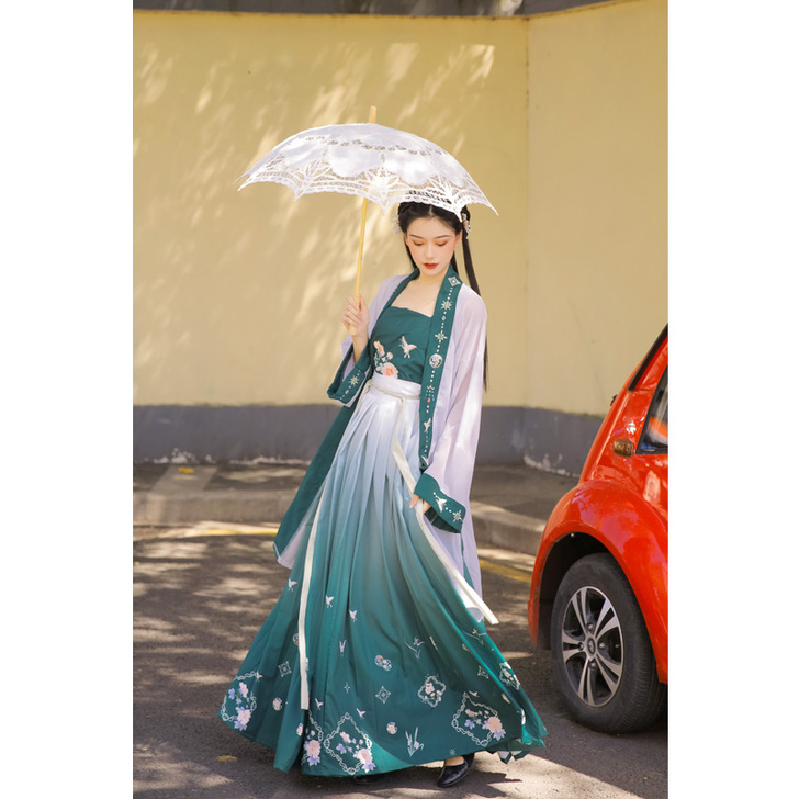 荨茉玉腰奴 宋制褙子原创汉服女对襟正品日常...