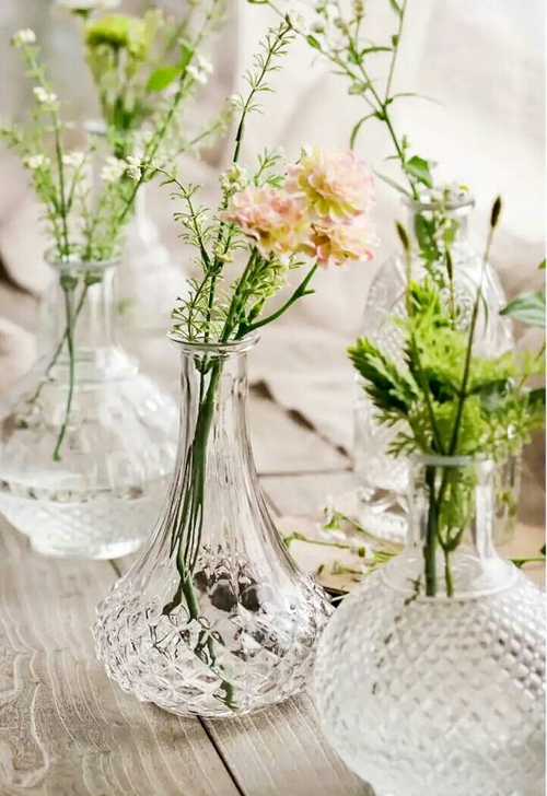 【花店关门清仓】创意玻璃花瓶马徳里花瓶摆件...